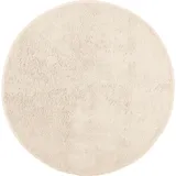 Erwin Müller Badematte, Badteppich Uni ULM beige Größe rund: 90 cm Ø - Baumwolle, kuschelig, rutschhemmend, für Fußbodenheizung geeignet