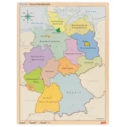 GOKI 57417 Puzzle im Puzzle Deutschland