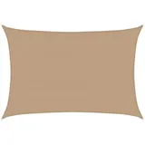 vidaXL Sonnensegel, Sonnenschutz UV Schutz für Balkon Terrasse Garten, Sonnendach Wasserdurchlässig, Windschutz Wetterschutz, 160g/m2 Taupe 5x7m HDPE