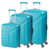 Travelite Kofferset 3tlg. Vector 2W S 4W M/L türkis