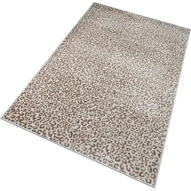 OTTO home Teppich OTTO HOME "Fynna, Leoparden-Muster, Animal Print, modern", beige (creme), B:60cm H:9mm L:110cm, Kunstfaser, Teppiche, Teppich, Leo, besonders weicher Flor, Wohnzimmer, Schlafzimmer, Esszimmer
