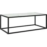 vidaXL Couchtisch Schwarz Marmor-Optik 100 x 50 x 9,5 cm