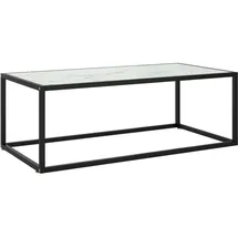vidaXL Couchtisch Schwarz Marmor-Optik 100 x 50 x 9,5 cm