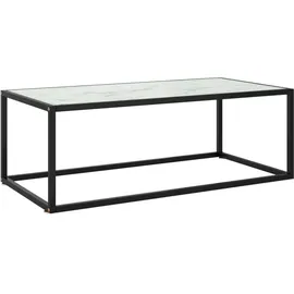 vidaXL Couchtisch Schwarz Marmor-Optik 100 x 50 x 9,5 cm