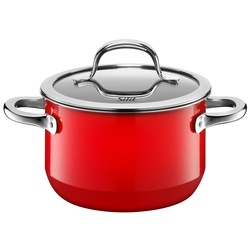 Silit Silargan® Passion Fleischtopf mit Deckel, 16 cm, Red
