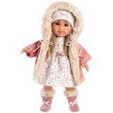 Llorens Elena blond mit Kapuzenmantel 35cm