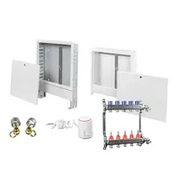 Ratiod�mm Fußbodenheizung Edelstahl Heizkreisverteiler Verteilerschrank Stellantrieb set