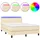 vidaXL Boxspringbett 140 x 200 cm Creme