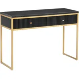 LEONIQUE Fleuriss Konsolentisch 110x40x76 schwarz
