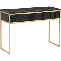 LEONIQUE Fleuriss Konsolentisch 110x40x76 schwarz