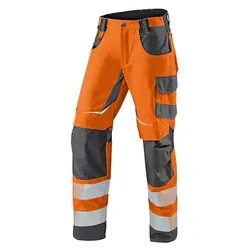 Warnschutz Sommerhose "REFLECTIQ" - 50 - warnorange/anthrazit