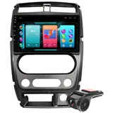 9 Zoll GPS Für Suzuki Jimny 2007-2012 Android 11 Autoradio Navi GPS DAB+Radio HD Touchscreen Autoradio Bluetooth CarPlay Navigation WiFi,Mirrorlink,FM RDS Radio OBD USB DVR +Lenkradkontrolle DSP