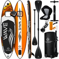 KESSER SUP Board Set Stand Up Paddle Board Premium Surfboard 366 x 77 x 15 cm orange