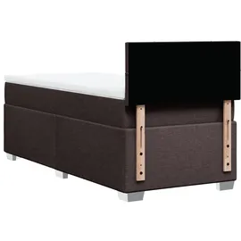 vidaXL Boxspringbett 90 x 200 cm Dunkelbraun