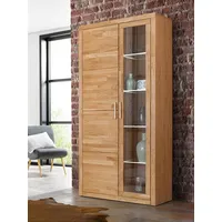 Home Affaire Vitrine »Logo,190cm hoch,42 cm tief,Fronten Massivholz,10Fächer«, Korpus