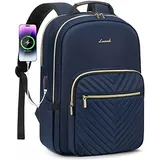 LOVEVOOK Laptop Rucksack Damen, 14 15,6 17,3 Zoll Laptoptasche Rucksack Damen Klein Wasserdicht Schulrucksack Mädchen Teenager Anti Diebstahl Business Reisen Rucksack mit Laptopfach USB-Ladeanschluss