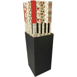 Clairefontaine 60x Geschenkapier Kraft braun 60g, 60 Rollen 2x0,7m im Kartondisplay, Sortierung Weihnachten - Sortierung 223799C