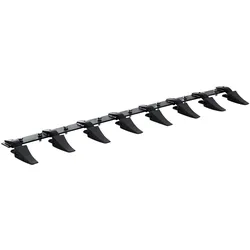 VEVOR Schaufelzahnstange, 165 cm, Hochleistungs-Traktorschaufel, 8-Zahn-Schiene für Lader, Traktor, Kompaktlader, 2000 kg Tragkraft, Anschraubdesign, für effiziente Bodenausgrabung und Schaufelschutz