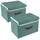 luxuskollektion Faltbare Aufbewahrungsbox 38 x 25 x 25 cm 2-tlg. türkis