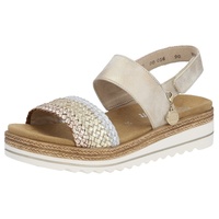 Remonte Keilsandalette »ELLE-Collection«, Gr. 39, goldfarben-beige, , 53903444-39