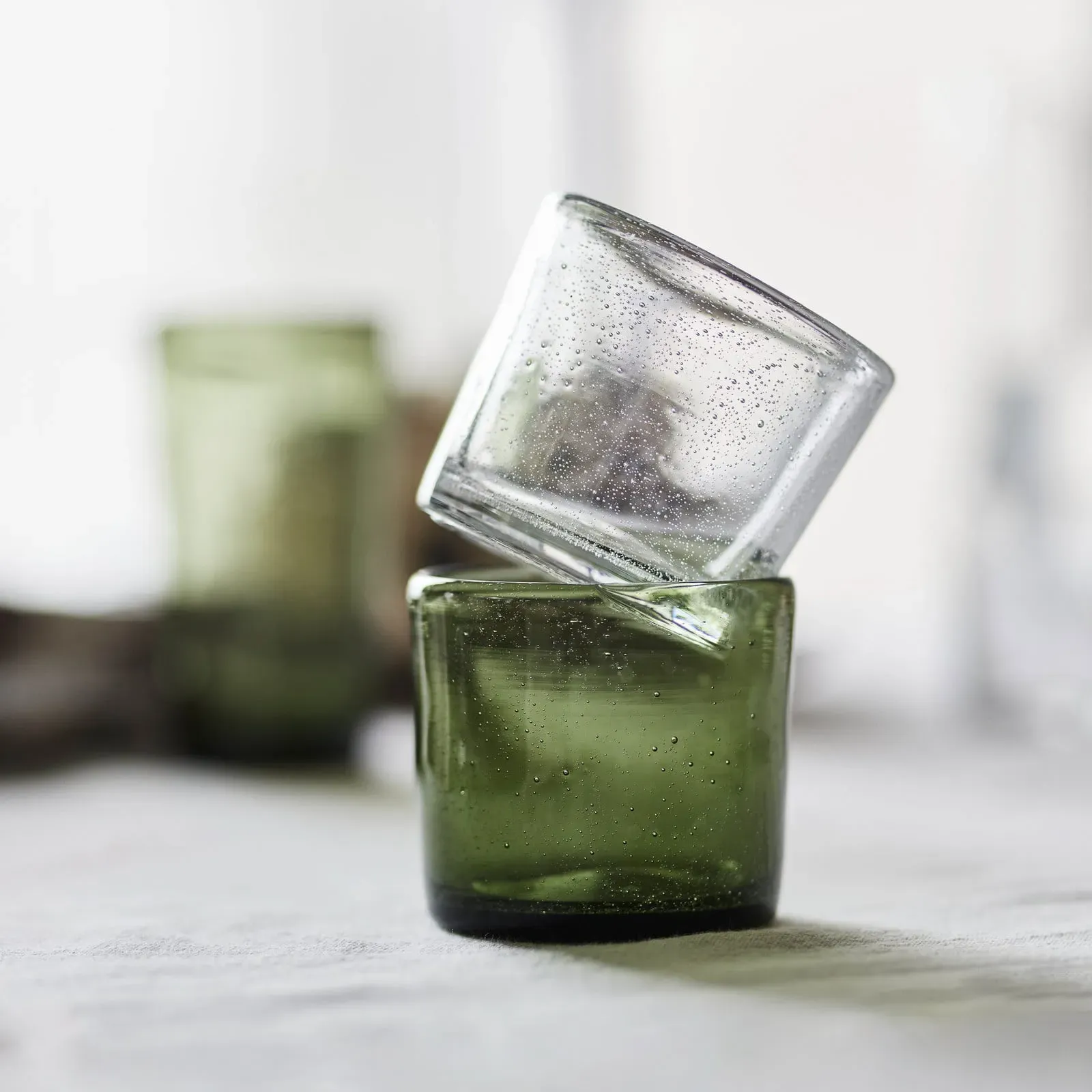 Gläser/Karaffen OYOY Living Design, Kuki, Grün, für Küche, Glas, Design - 7.5