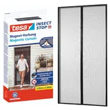 Tesa Magnetvorhang XL selbstschließend - Insektenschutzvorhang mit Magneten für Balkon- und Terrassentüren - zur einfachen Montage ohne Bohren - 2,4 m x 1,2 m