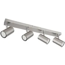 ETC Shop Deckenstrahler 4 Flammig 56 x 12 x 6 cm silber