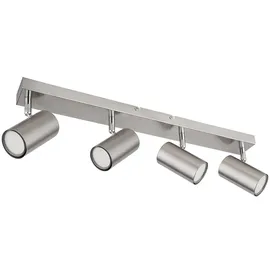 ETC Shop Deckenstrahler 4 Flammig 56 x 12 x 6 cm silber