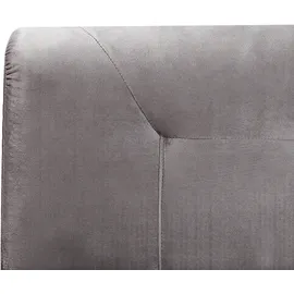 Beliani Boxspringbett Grau Textil, 160x200 cm