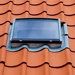 VELUX Eindeckrahmen EDW 3K3 0100W Ziegel hoch/Welle Kupfer