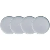 BUTLERS Frühstücksteller CASA NOVA 4er-Set in Grau | Gr.: onesize