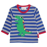 Toby Tiger Langarmshirt mit T-Rex-Dino-Applikation 1 St