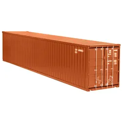 Seefracht Container 40ft rostbraun Modell von NZG 1:18