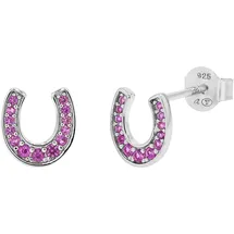 Tom Tailor Ohrstecker Hufeisen pink/silber 2101379 925