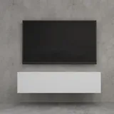 doporro TV-Lowboard 120 cm Weiß Matt
