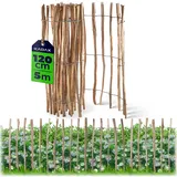 Kadax Staketenzaun 500 x 120 cm Haselnuss