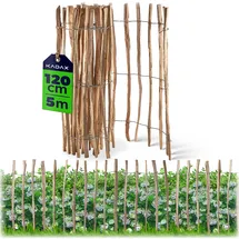 Kadax Staketenzaun 500 x 120 cm Haselnuss
