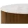 MASSIVMOEBEL24.DE Couchtisch rund Braun Mangoholz 80 x 80 x 45 cm