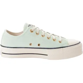 Converse Chuck Taylor All Star Lift Platform Suede Damen Beige/Mint 42