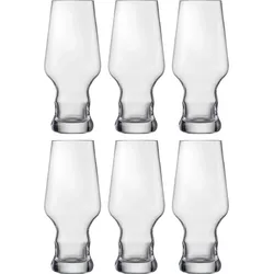 Bierglas EISCH GERMANY "Craft Beer Becher", transparent, H:18cm, Kristallglas, Trinkgefäße, bleifrei, 450 ml, 6-teilig