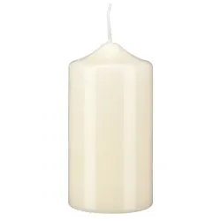 Kopschitz Kerzen Kerzen Spitzkopf Stumpenkerzen Champagner, 100 x 40 mm, 12 Stück