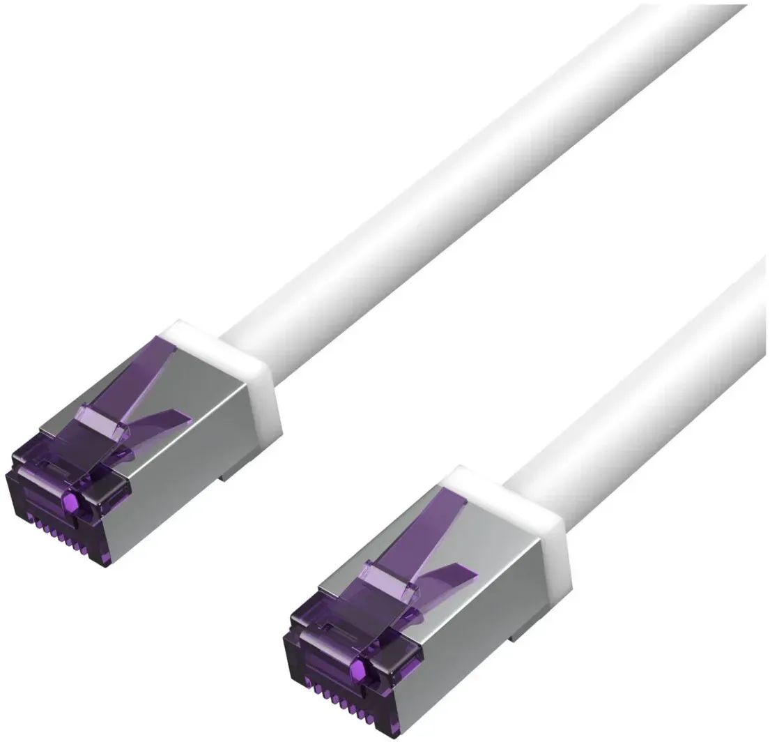 S/CONN maximum connectivity FL31-28046 Netzwerkkabel Violett, Weiß 3 m Cat6a S/FTP (S-STP)
