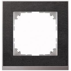 M-Pure Decor-Rahmen 1fach (Schiefer/aluminium)
