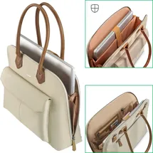Hama Fabulous Handtasche Beige 13,3" bis 14,9"