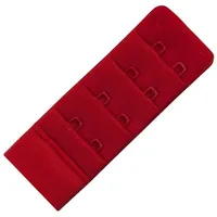 Miss Perfect BH-Verlängerung W2G50500-38, mit 1, 2, 3 oder 4 Haken und softer Plüschrückseite rot 2 Haken 3,0 cm Breite