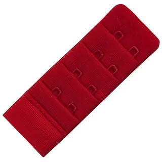 Miss Perfect BH-Verlängerung W2G50500-73, mit 1, 2, 3 oder 4 Haken und softer Plüschrückseite rot 2 Haken 3,0 cm Breite