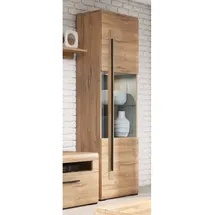 Lomadox Turda-83 Vitrinenschrank 60 x 39 x 204 cm braun