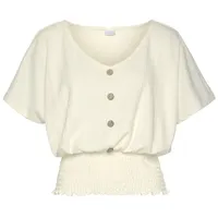 LASCANA V-Shirt Damen creme Gr.32/34