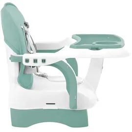 KIKKABOO Kinderstuhl, Boostersitz Chewy, Doppeltablett, Sicherheitsgurt, faltbar grün