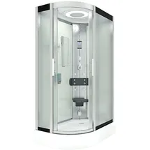 AcquaVapore Dampfdusche Sauna Dusche Duschkabine D60-70M2L-EC 120x80 cm Mit 2k Scheiben Versiegelung